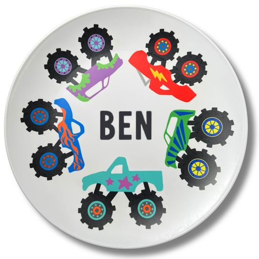 Personalized Monster Truck Plate