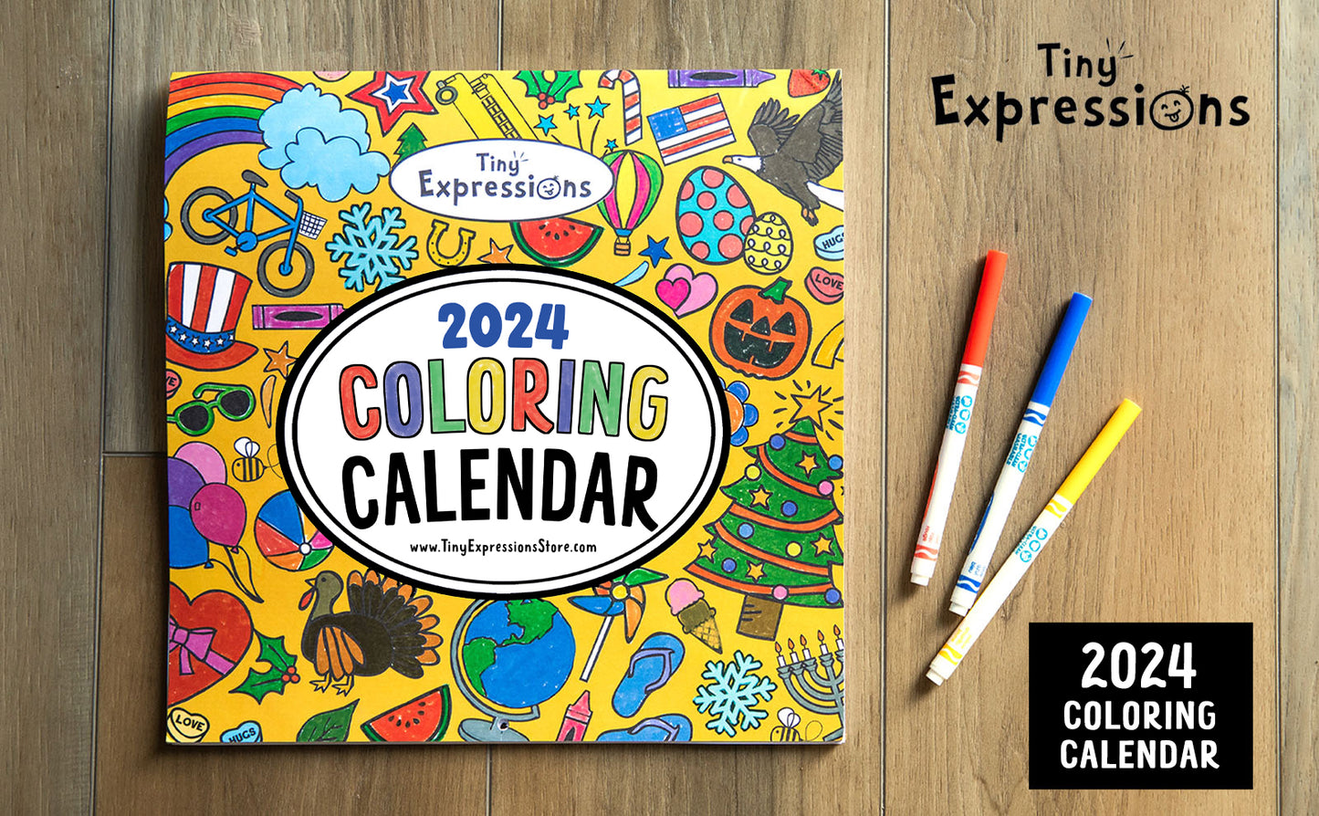 2024 Coloring Calendar for Kids