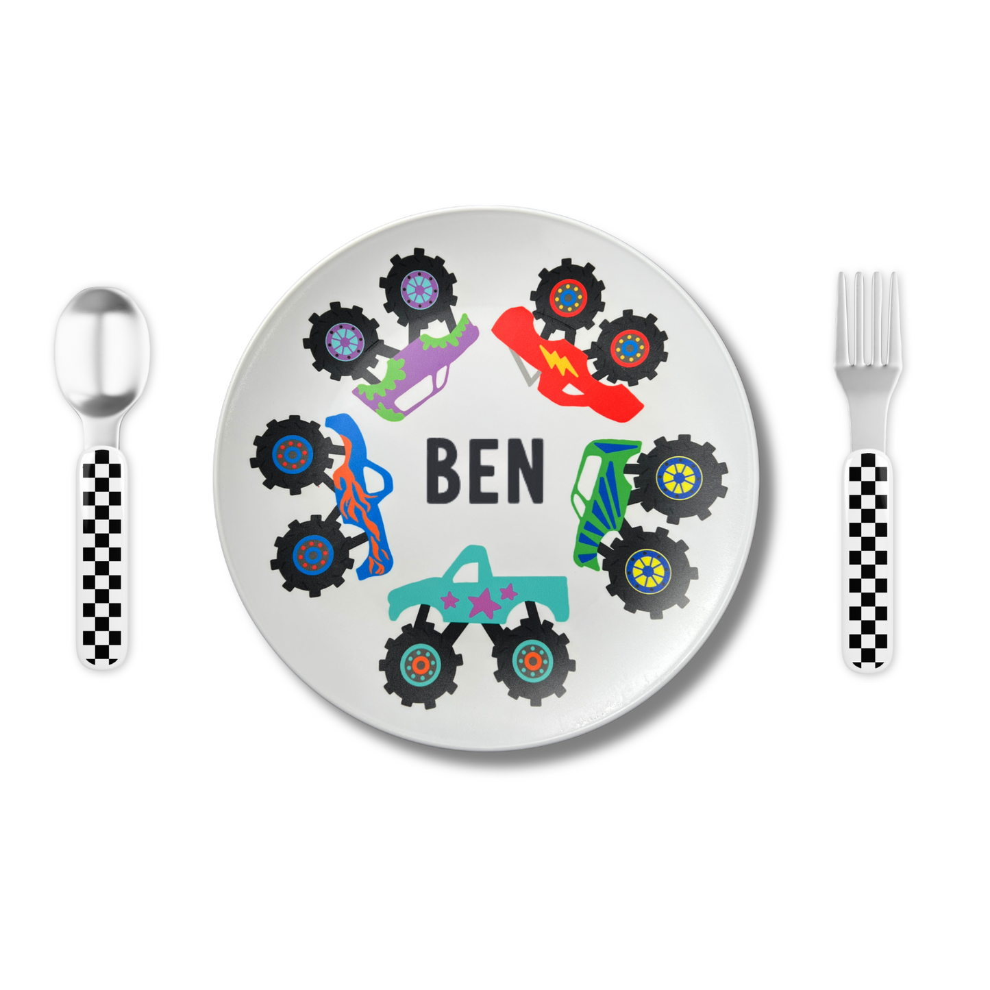 Personalized Monster Truck Plate