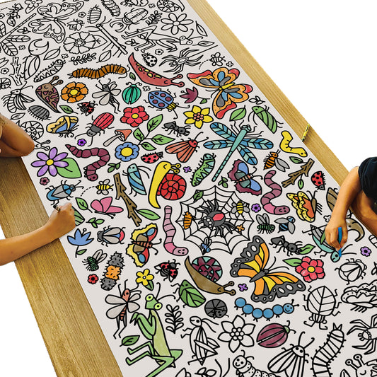 Giant Bugs Coloring Banner