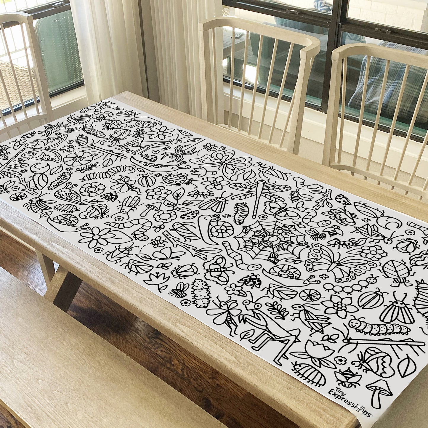 Giant Bugs Coloring Banner