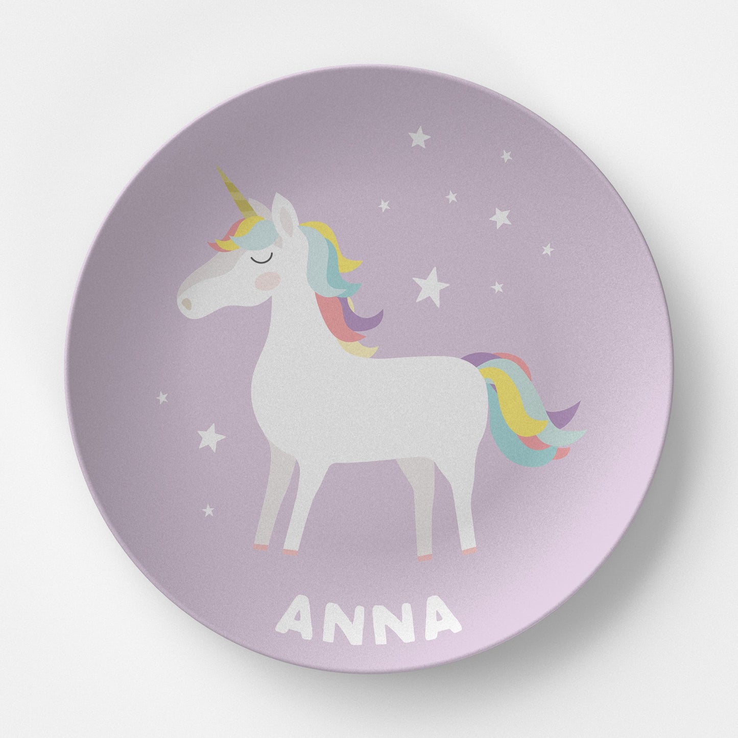 Personalized Unicorn Wish Plate