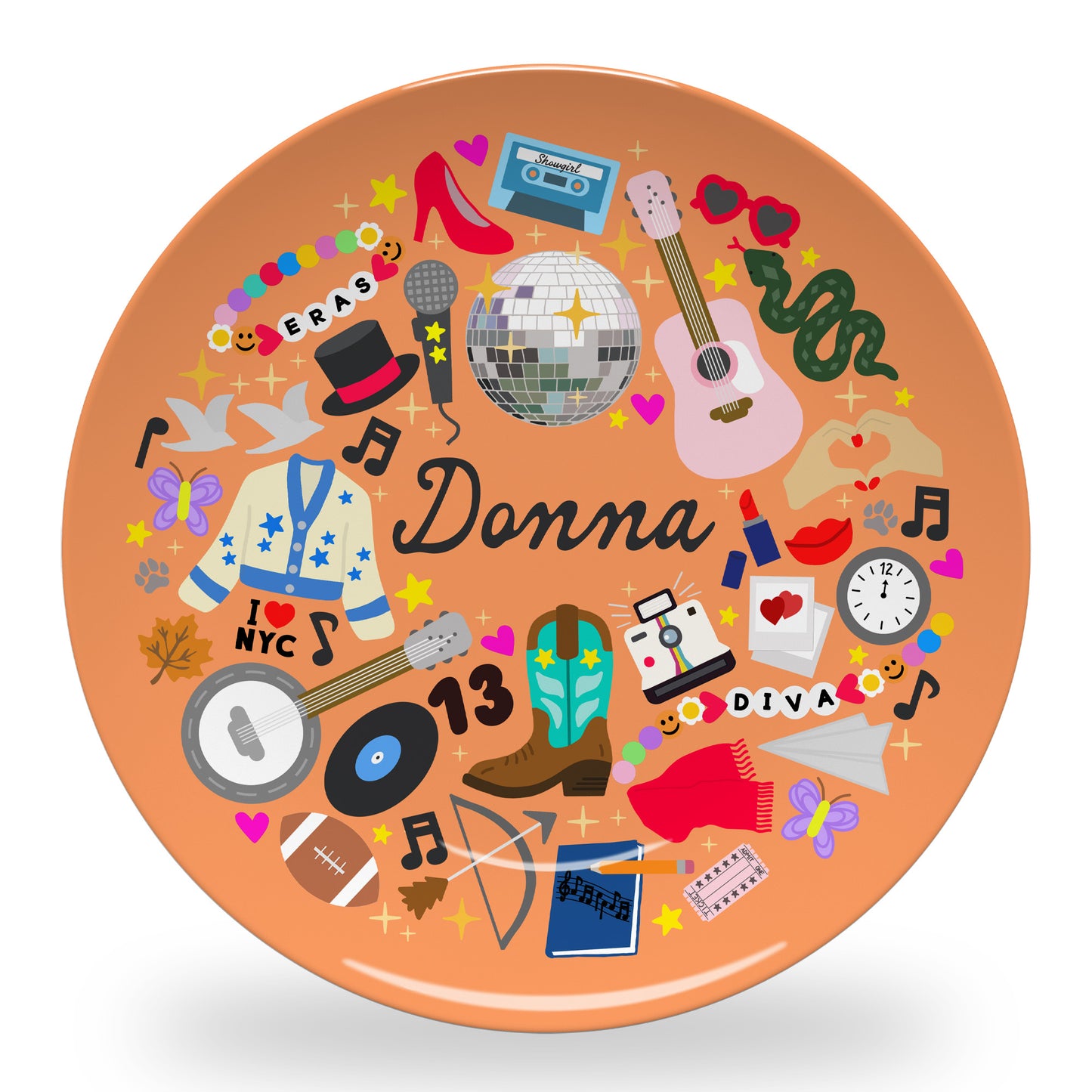 Personalized Eras Diva Plate
