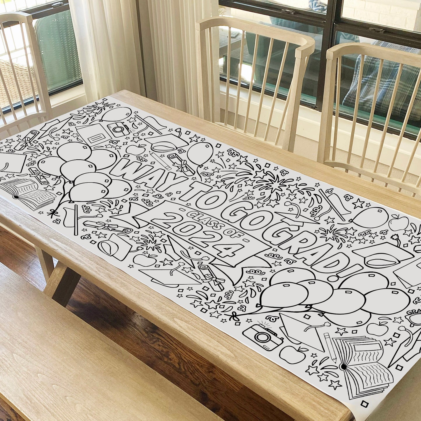 Giant Graduation Coloring Banner