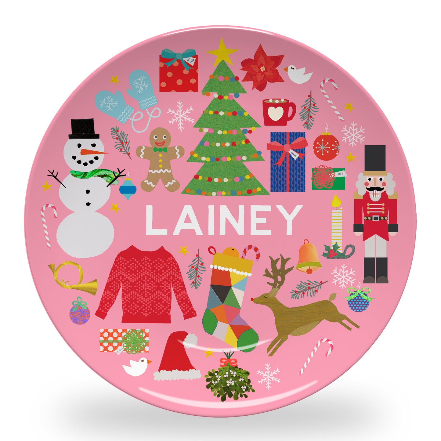Personalized Winter Plate