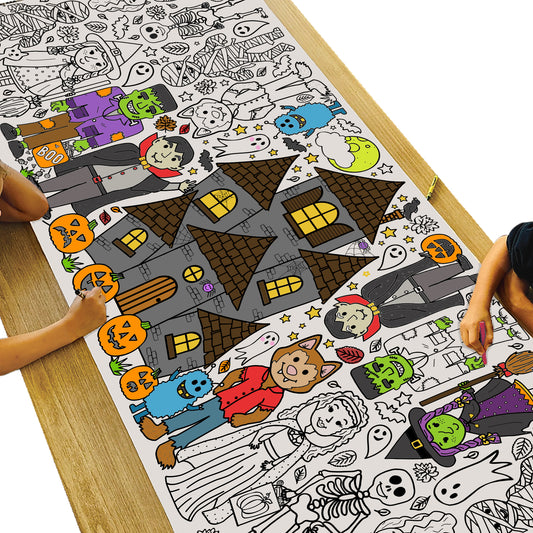 Giant Monster Mash Coloring Banner