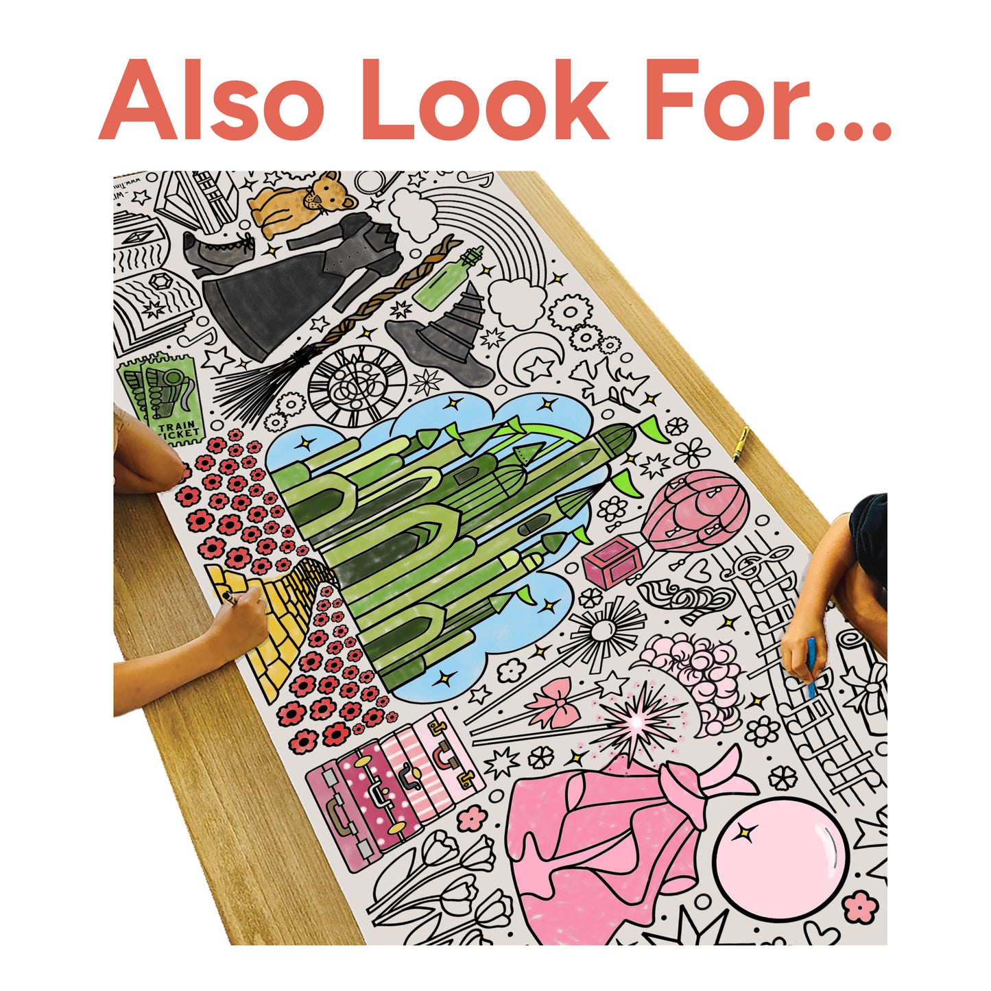 Giant K-Pop Coloring Banner