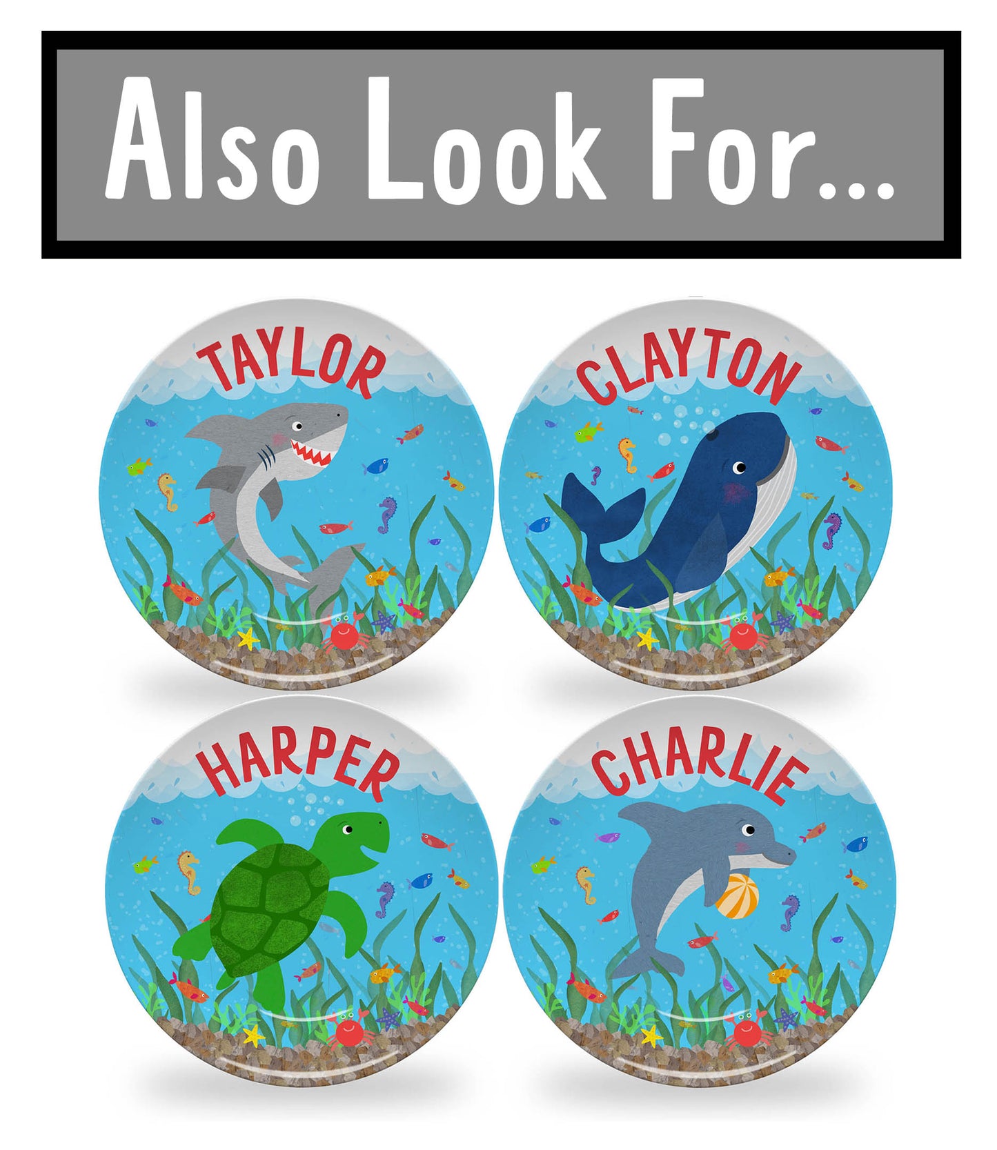 Personalized Under the Sea Coloring Banner