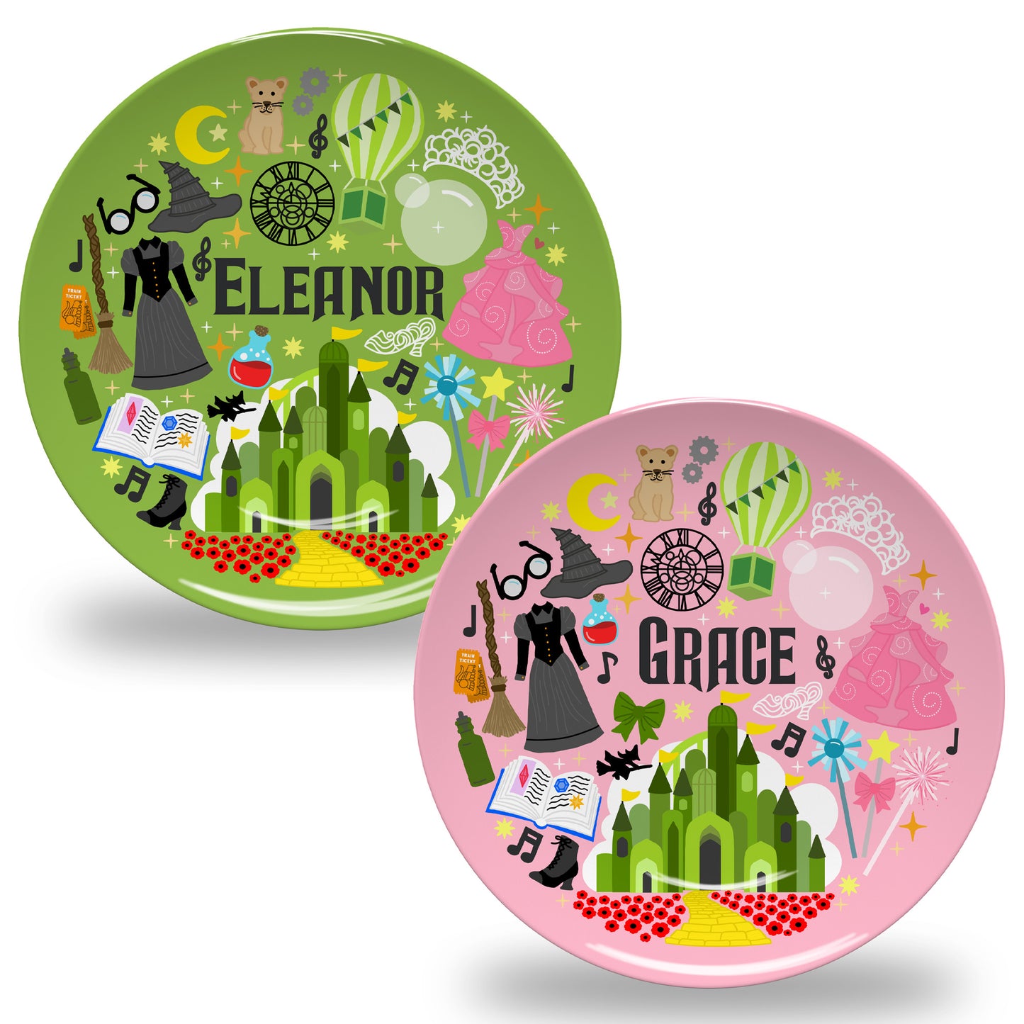 Personalized Witch Friends Plate