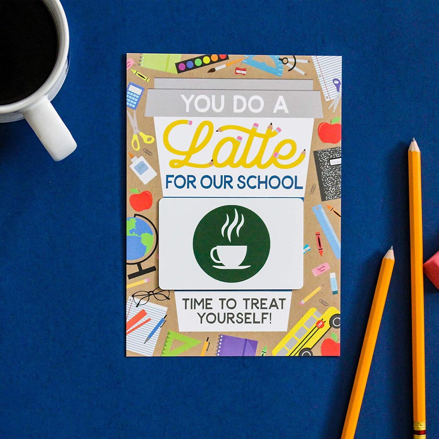 Teacher Appreciation Coffee Gift Card Holders (4 Pack)