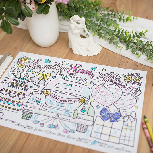 Wedding Coloring Placemats