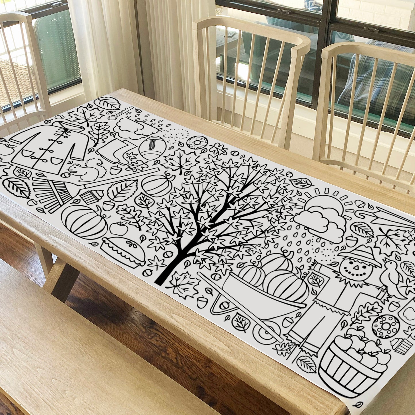 Giant Fall Coloring Banner