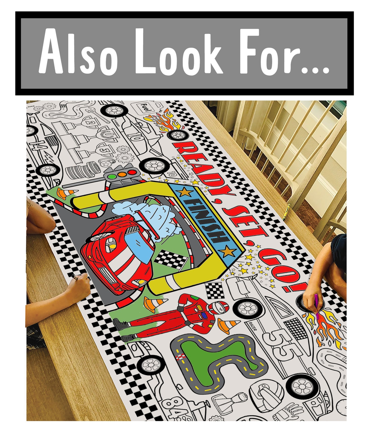 Giant Outer Space Birthday Coloring Banner