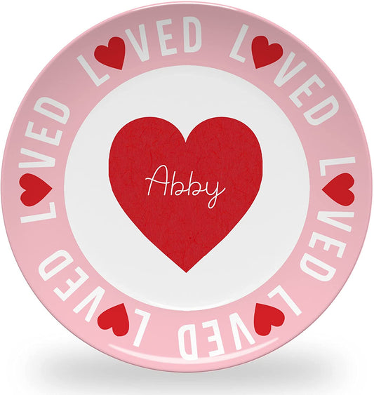 Personalized Valentine's Day Plate