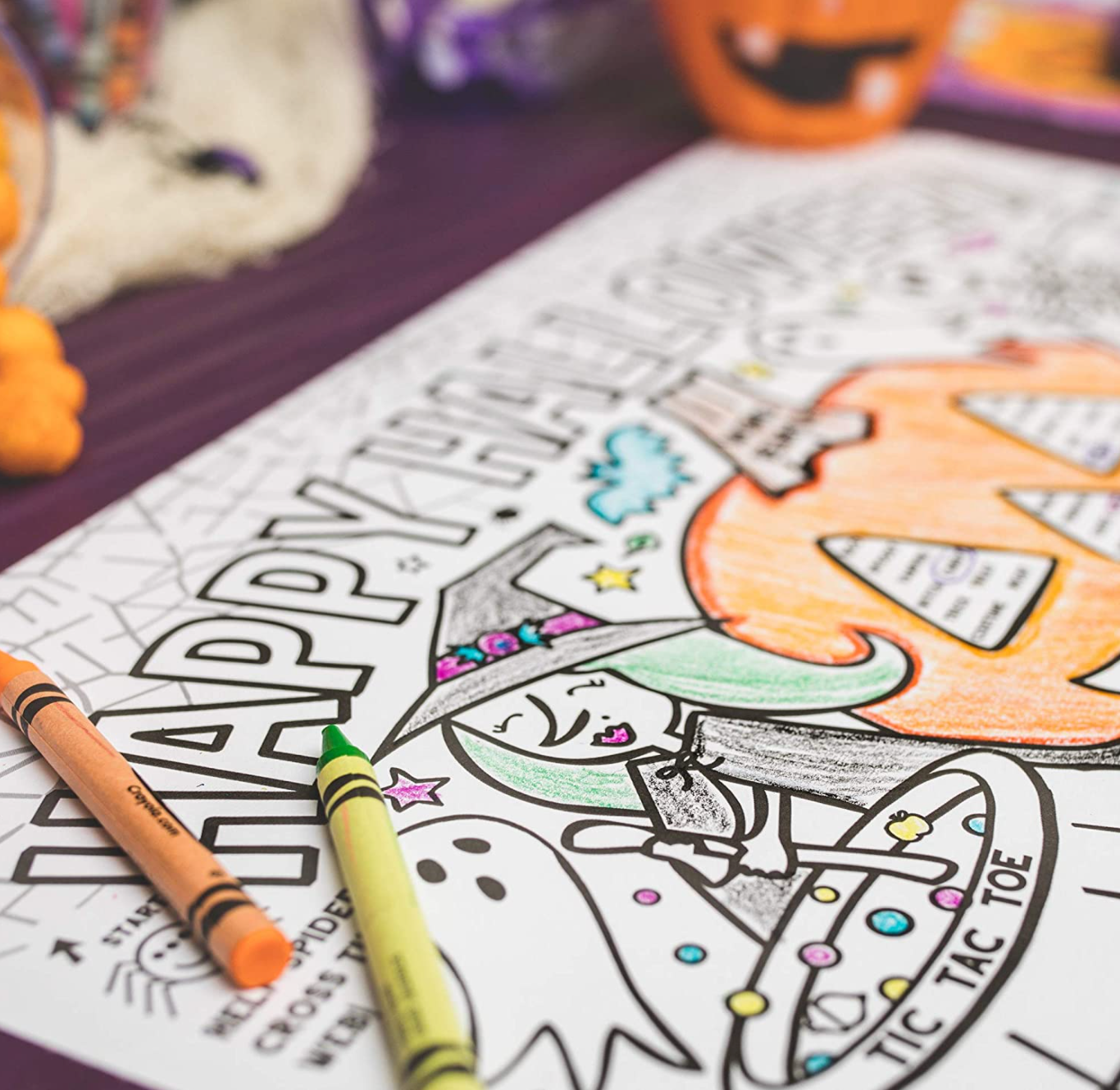 Halloween Coloring Placemat