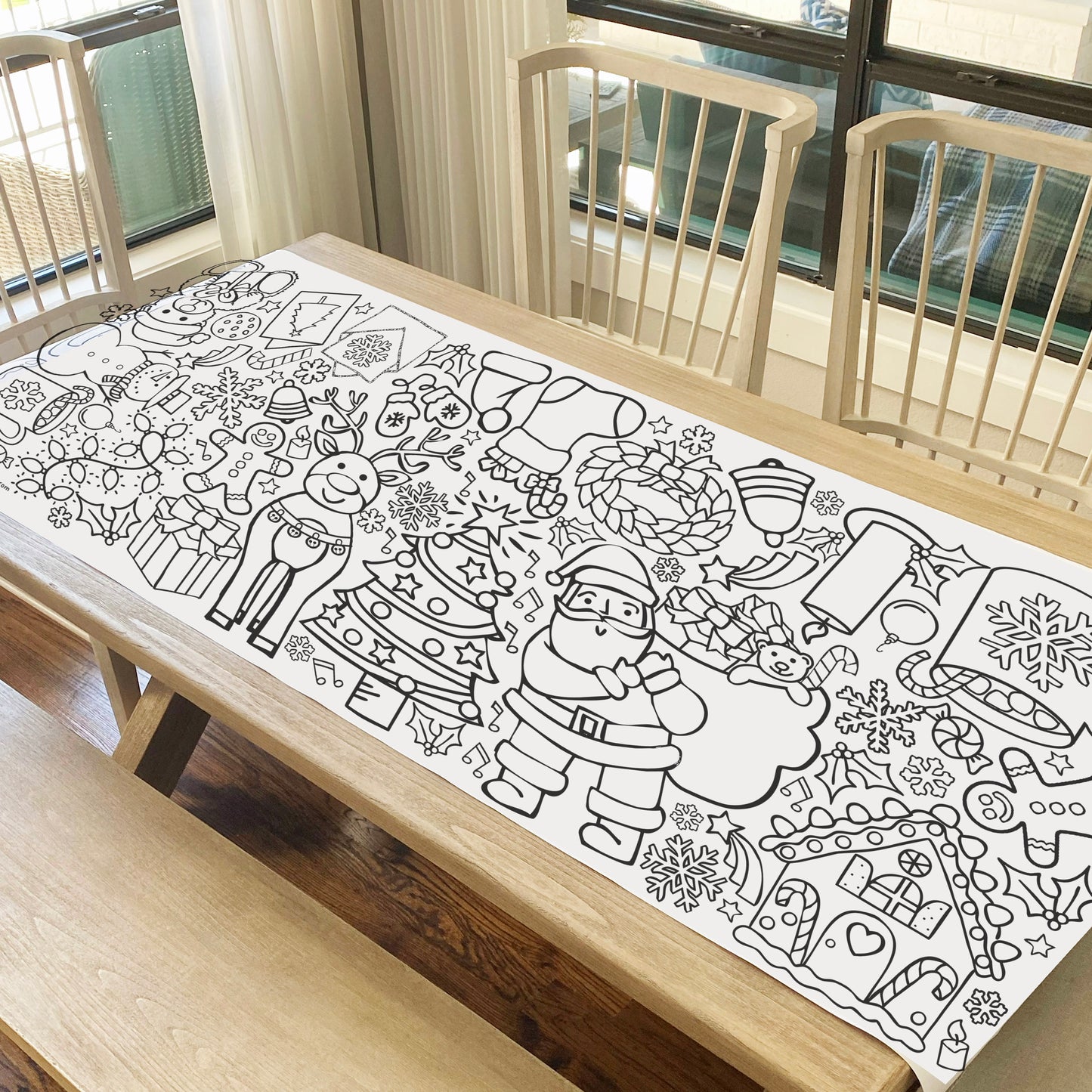 Giant Christmas Coloring Banner