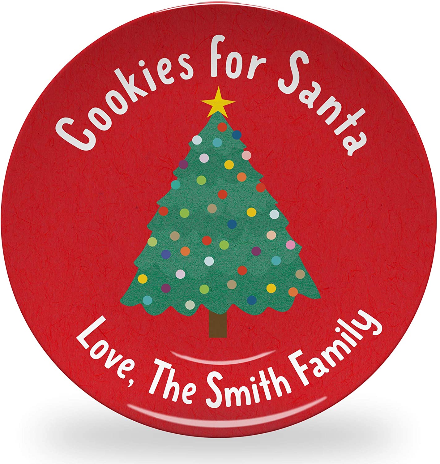 Personalized Santa's Cookie Plate