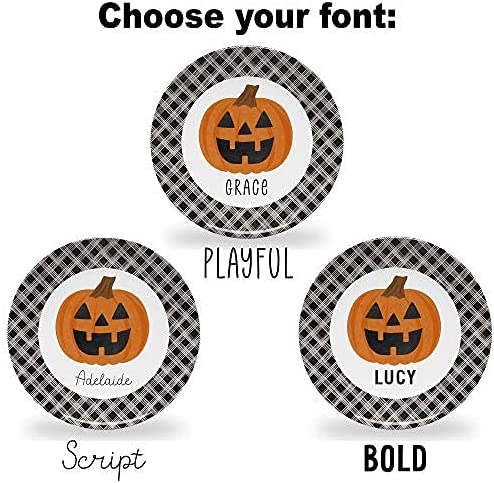 Personalized Halloween Plate
