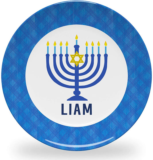 Hanukkah Personalized Plate