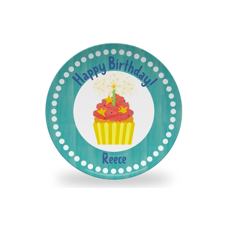 Happy Birthday Personalized Plate from Tiny Expressions