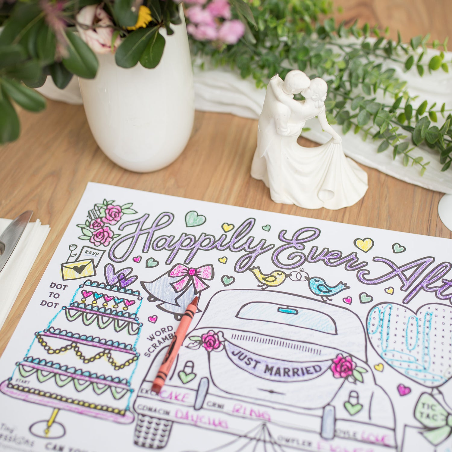 Coloring Placemats & Crowns