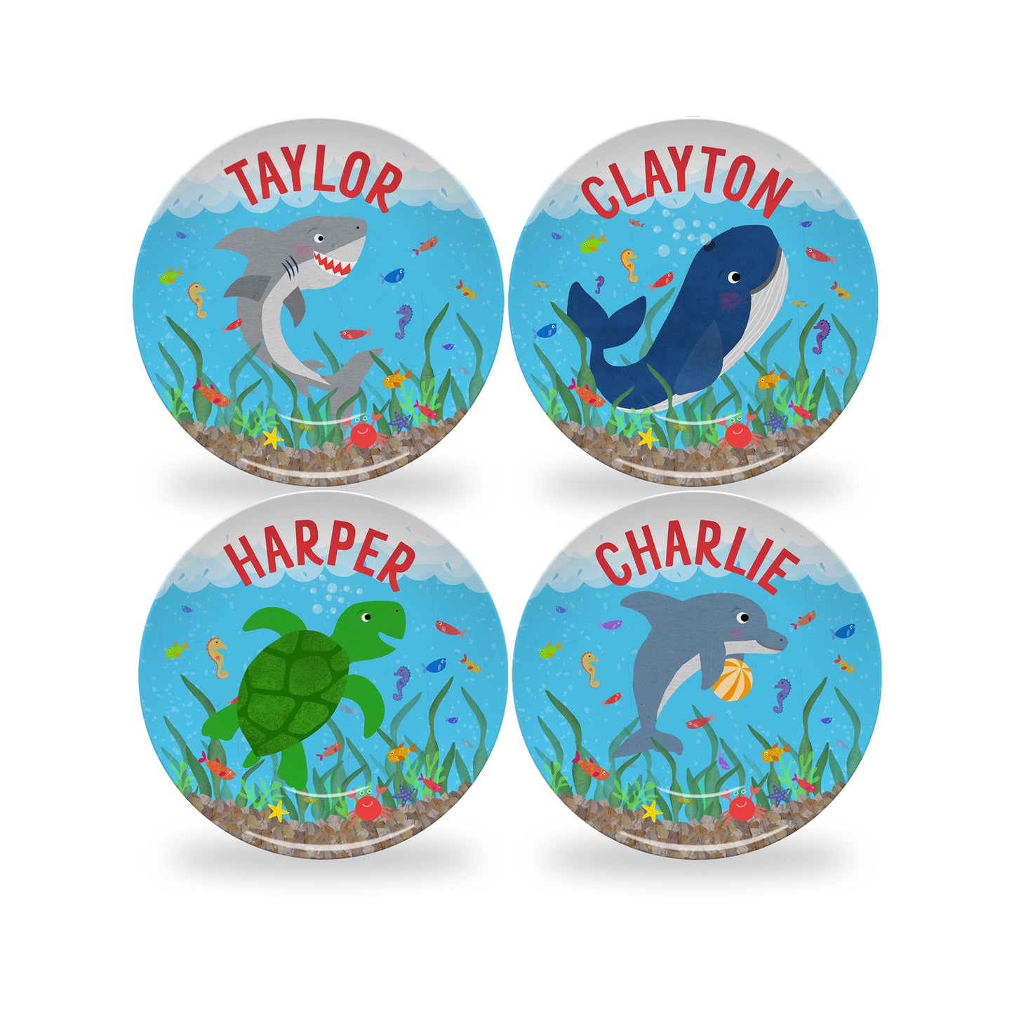 Personalized Under the Sea Plate
