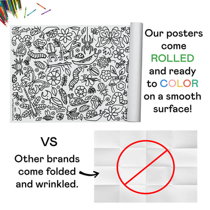 Giant Bugs Coloring Banner