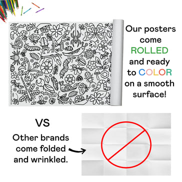 Giant Bugs Coloring Banner
