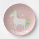 Personalized Unicorn Wish Plate