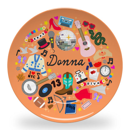 Personalized Eras Diva Plate