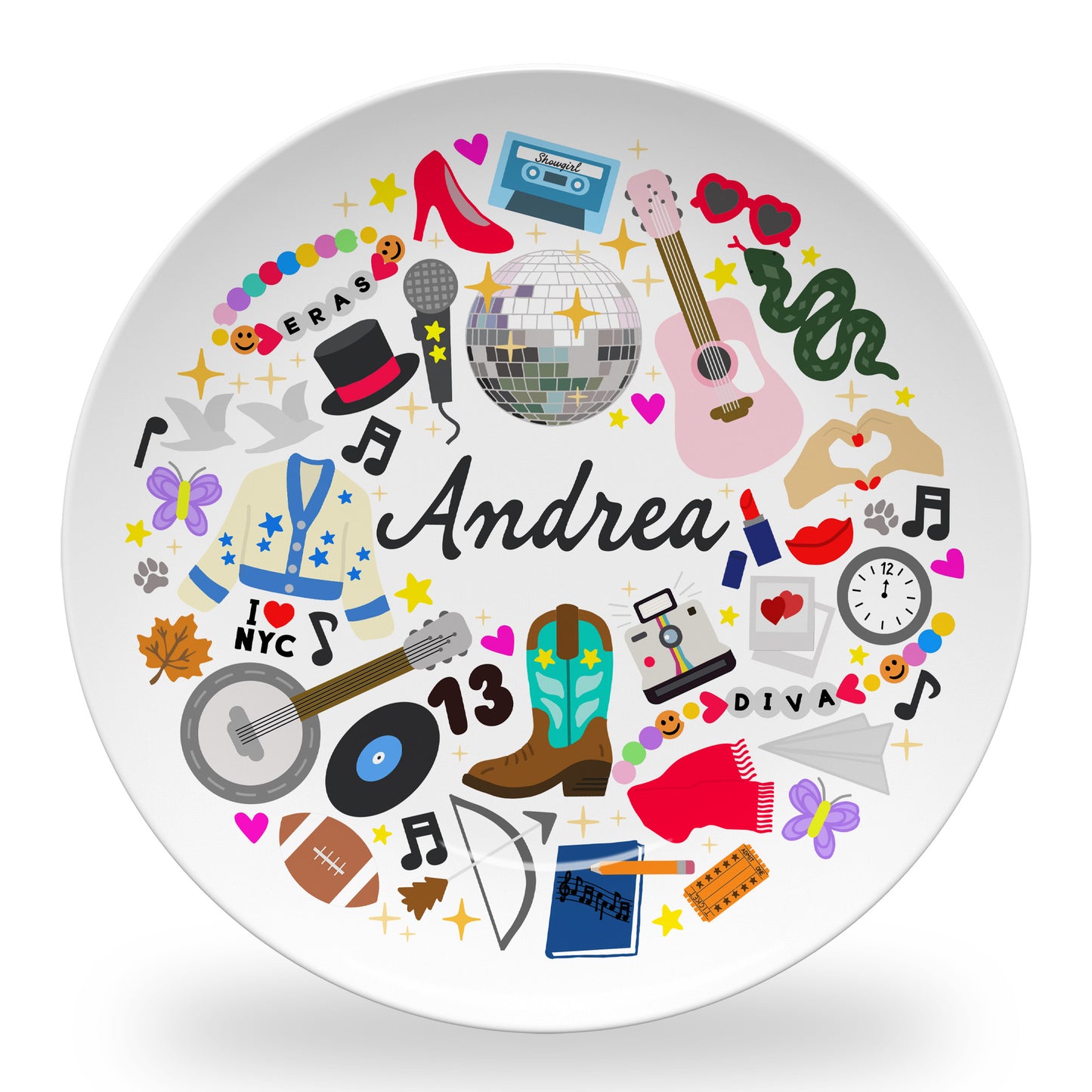 Personalized Eras Diva Plate