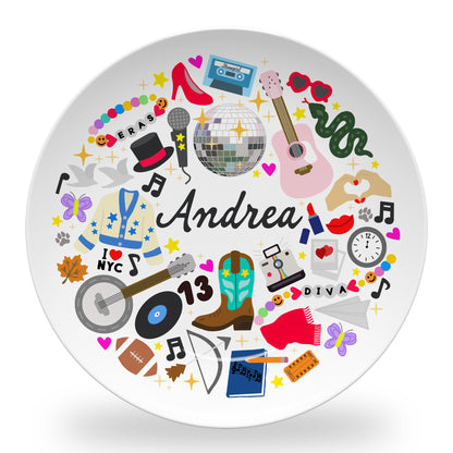 Personalized Eras Diva Plate