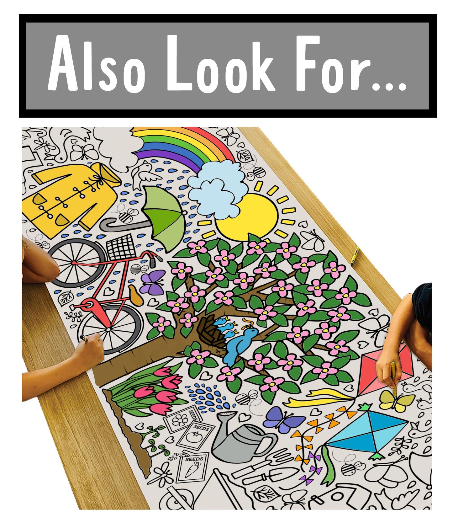 Giant Farm Animals Coloring Banner