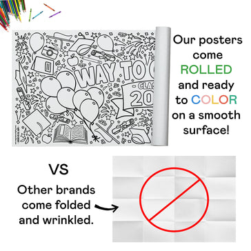 Giant Graduation Coloring Banner