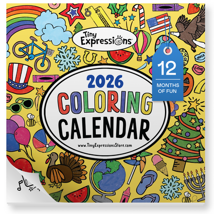 2026 Coloring Calendar for Kids