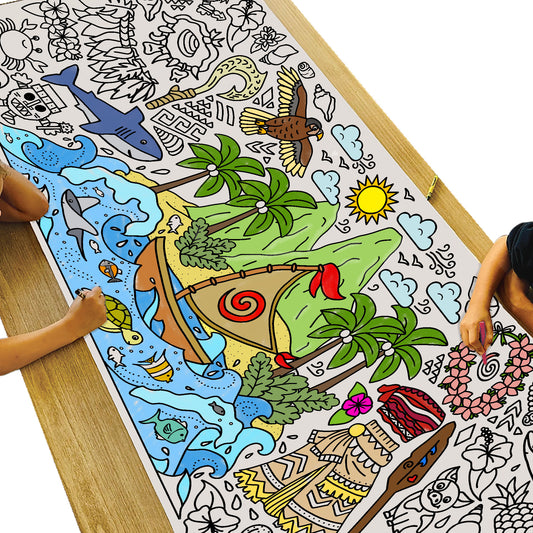 Giant Island Princess Coloring Banner