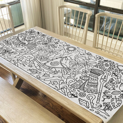Giant Island Princess Coloring Banner