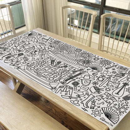 Giant K-Pop Coloring Banner