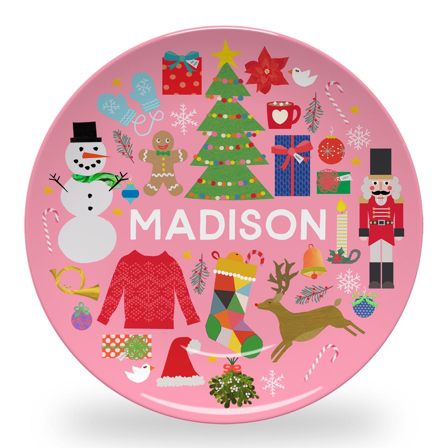 Personalized Winter Plate