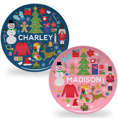 Personalized Winter Plate
