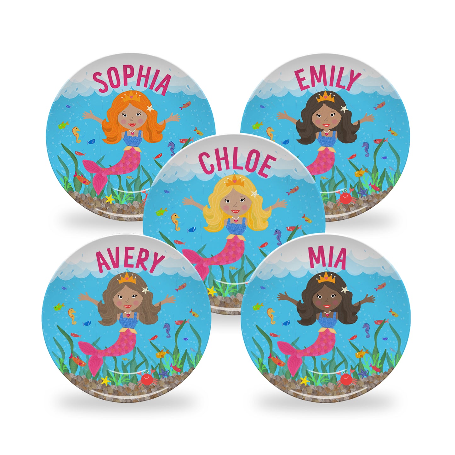 Personalized Mermaid Plate