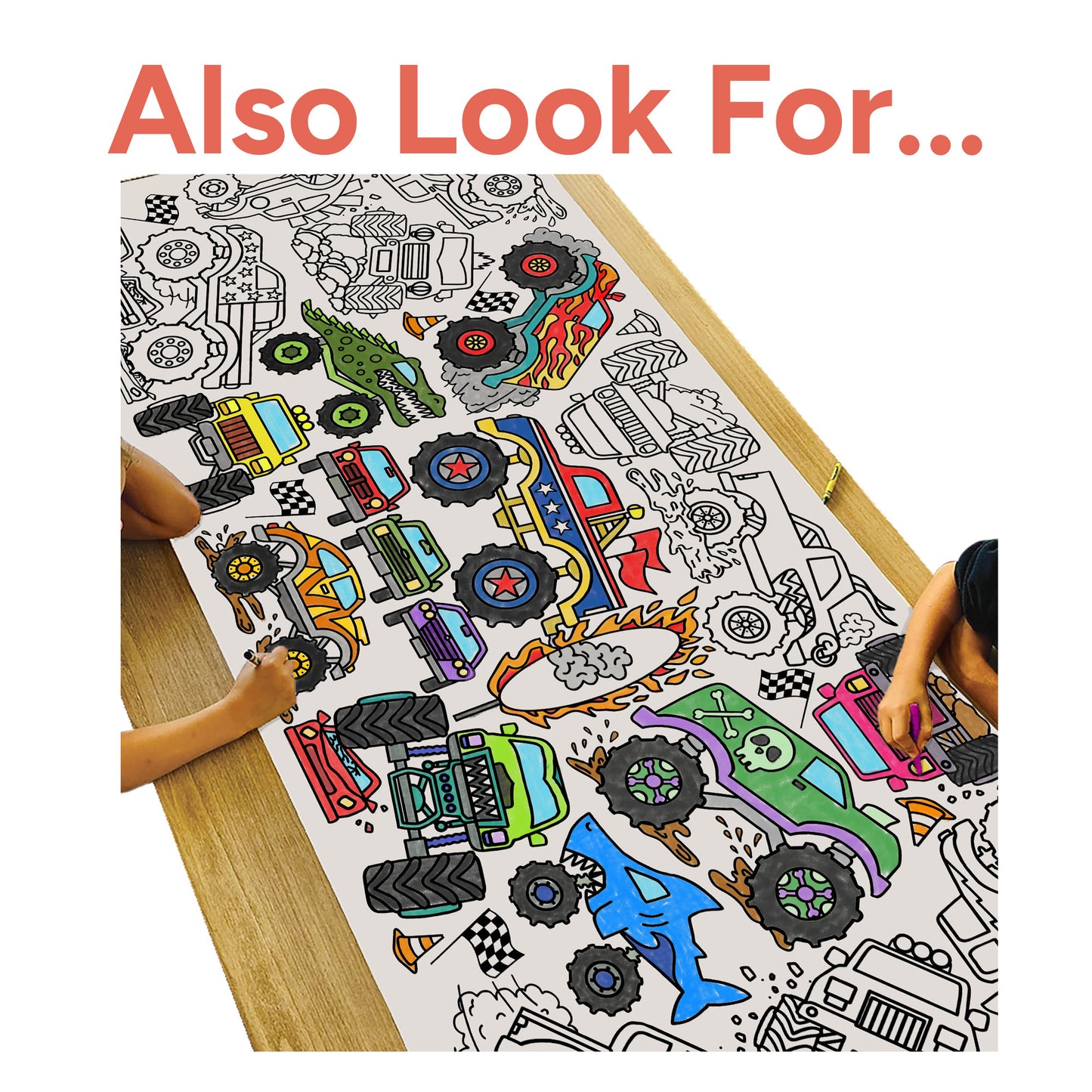 Giant Personalized Mine Blocks Coloring Banner