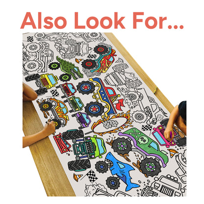 Giant Personalized Mine Blocks Coloring Banner