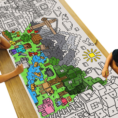 Giant Mine Block sColoring Banner