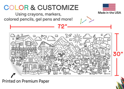 Giant Mine Block sColoring Banner