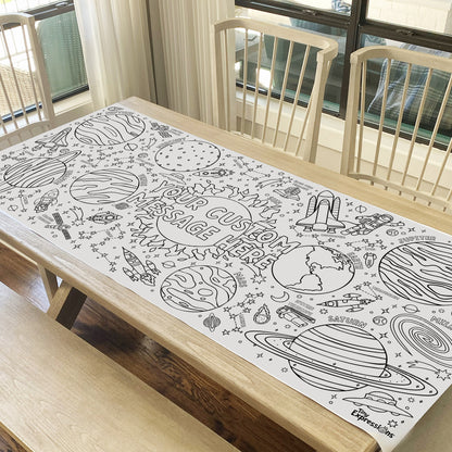 Giant Personalized Outer Space Coloring Banner