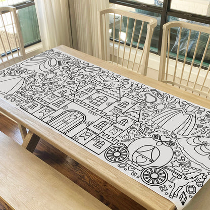 Giant Princess Coloring Banner