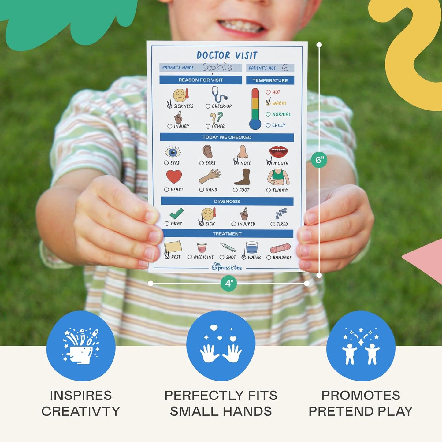 Pretend Play Notepads | 6-Pack