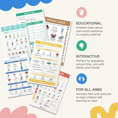 Pretend Play Notepads | 6-Pack