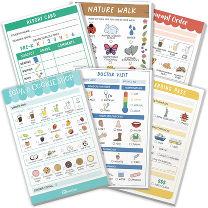 Pretend Play Notepads | 6-Pack